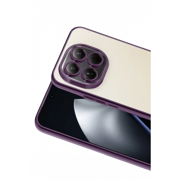 Xiaomi Mi 15 Uyumlu Lensli Silikon - Mor