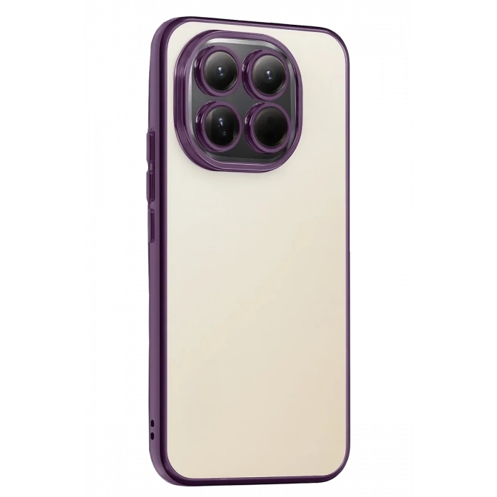Xiaomi Mi 15 Uyumlu Lensli Silikon - Mor