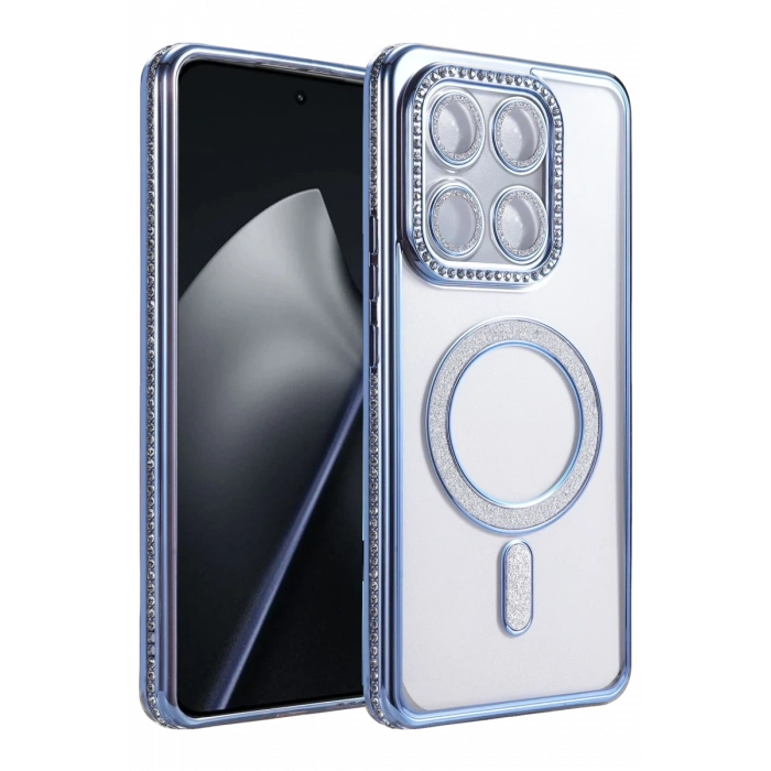 Xiaomi Mi 15T Pro Joke Simli Magneticsafe Kılıf - Mavi