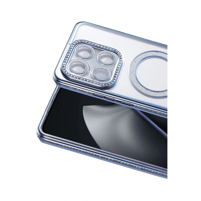 Xiaomi Mi 15T Pro Joke Simli Magneticsafe Kılıf - Mavi