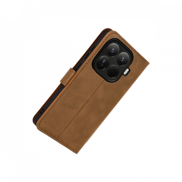 Xiaomi Mi 15T Pro Trend S Plus Kapaklı Kılıf - Taba