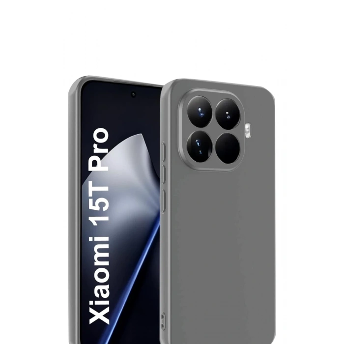 Xiaomi Mi 15T Pro Uyumlu First Silikon - Gri