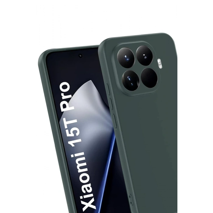 Xiaomi Mi 15T Pro Uyumlu First Silikon - Koyu Yeşil