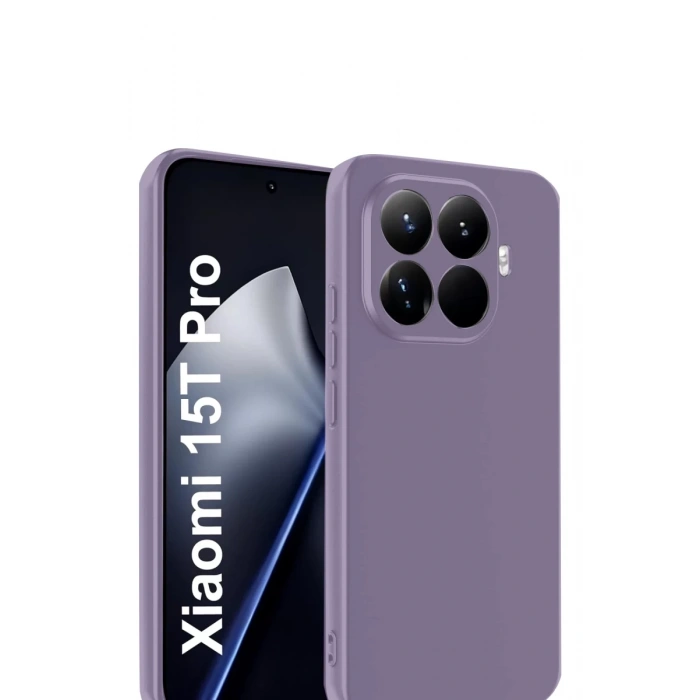 Xiaomi Mi 15T Pro Uyumlu First Silikon - Lila