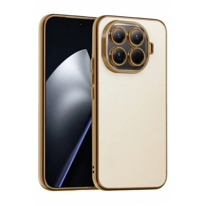 Xiaomi Mi 15T Pro Uyumlu Lensli Silikon - Gold