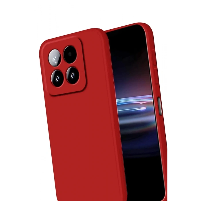 Xiaomi Mi 15T Uyumlu First Silikon - Kırmızı