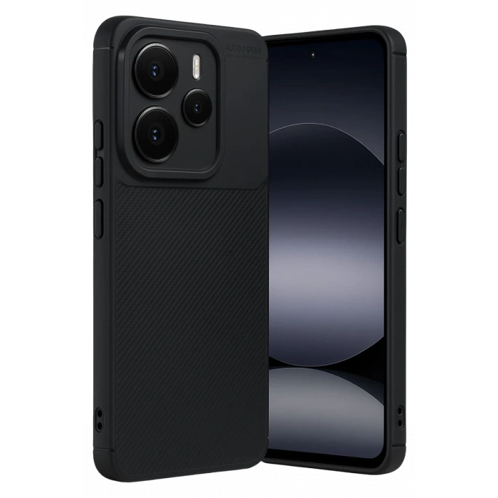 Xiaomi Note 14 5G Auto Focus Karbon Kapak - Siyah