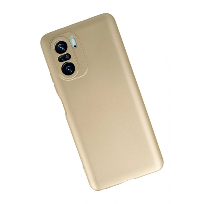 Xiaomi Poco F3 Uyumlu Kılıf First Silikon - Gold