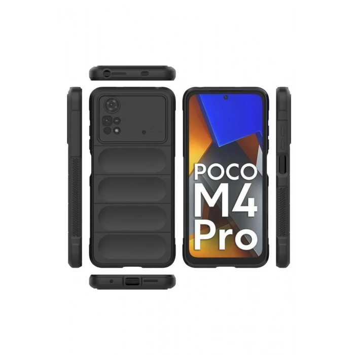 Xiaomi Poco M4 Pro 4G Uyumlu Kılıf Optimum Silikon - Siyah