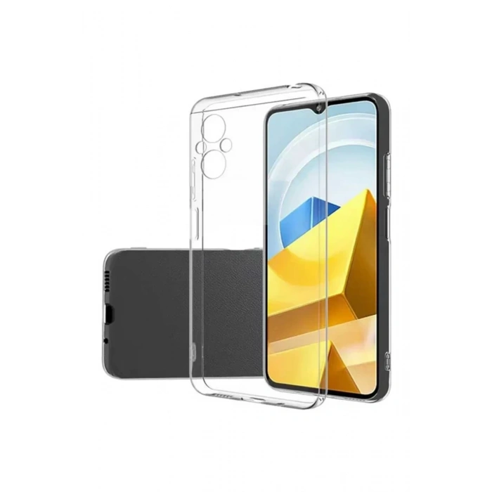 Xiaomi Poco M5 Uyumlu Kılıf Lüx Şeffaf Silikon