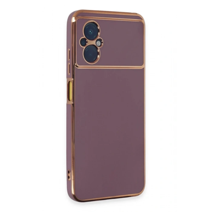 Xiaomi Poco M5 Uyumlu Kılıf Volet Silikon - Mor