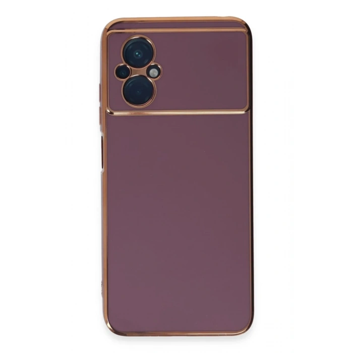 Xiaomi Poco M5 Uyumlu Kılıf Volet Silikon - Mor