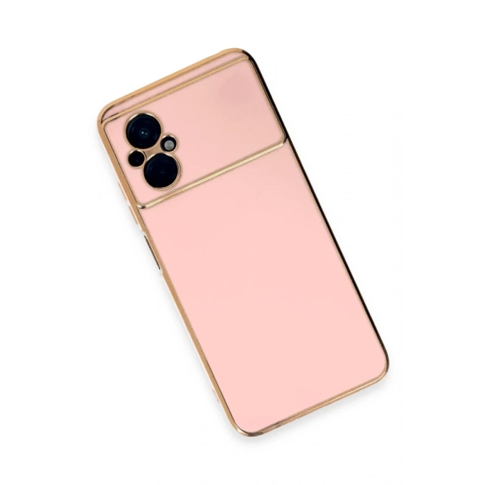 Xiaomi Poco M5 Uyumlu Kılıf Volet Silikon - Pembe