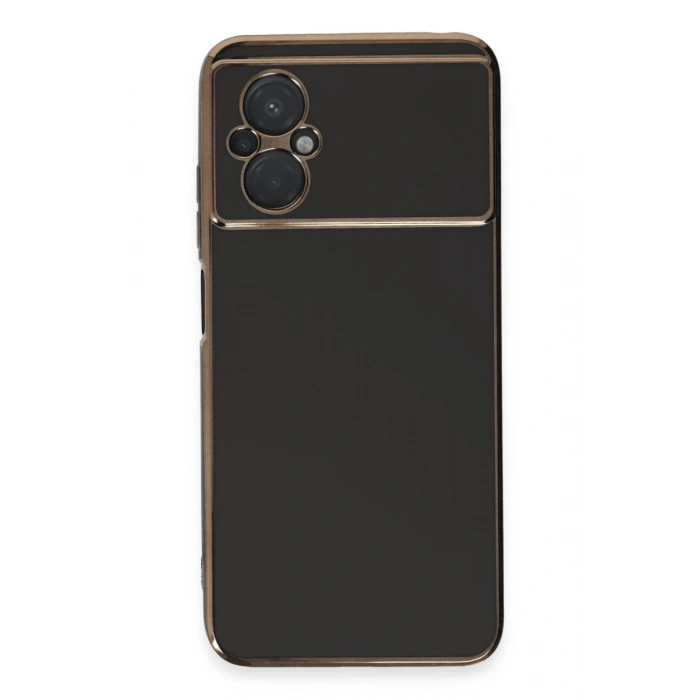 Xiaomi Poco M5 Uyumlu Kılıf Volet Silikon - Siyah