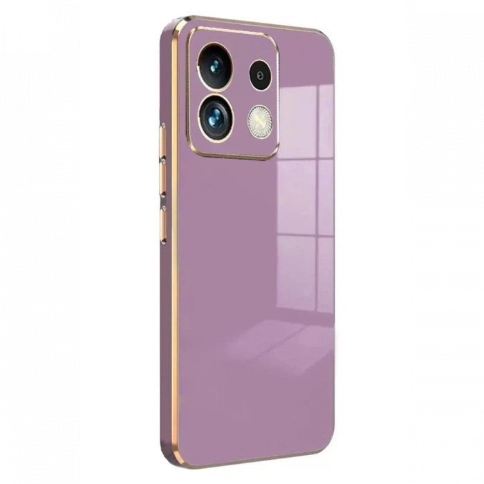 Xiaomi Poco M6 Pro 4G Kılıf Volet Silikon - Mor