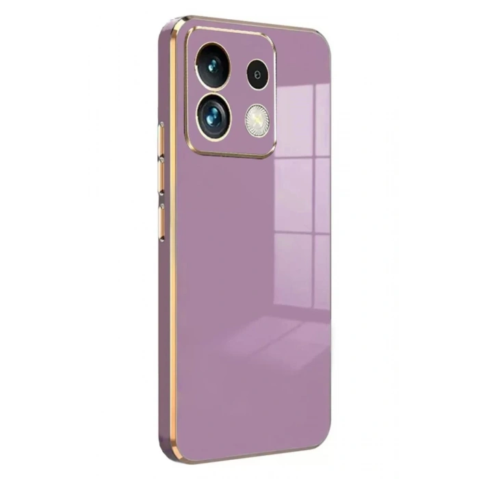 Xiaomi Poco M6 Pro 4G Uyumlu Kılıf Volet Silikon - Mor