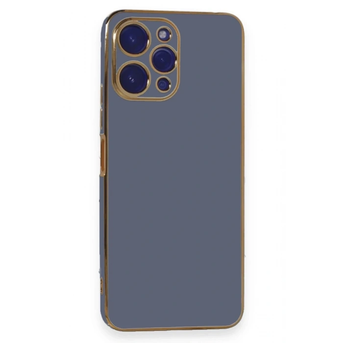 Xiaomi Poco M6 Pro 5G Uyumlu Kılıf Volet Silikon - Mavi