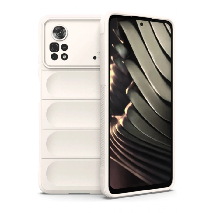 Xiaomi Poco X4 Pro 5G Uyumlu Kılıf Optimum Silikon - Krem