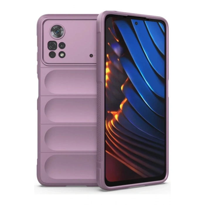 Xiaomi Poco X4 Pro 5G Uyumlu Kılıf Optimum Silikon - Mor