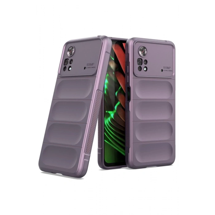 Xiaomi Poco X4 Pro 5G Uyumlu Kılıf Optimum Silikon - Mor