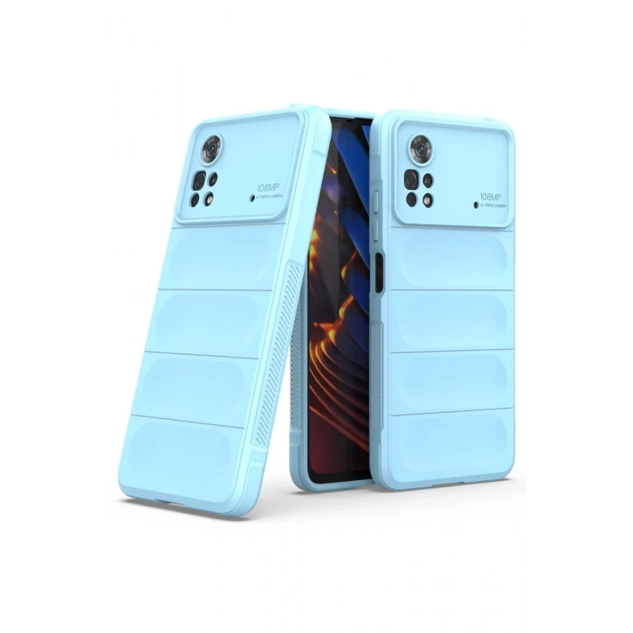 Xiaomi Poco X4 Pro 5G Uyumlu Kılıf Optimum Silikon - Sky Blue