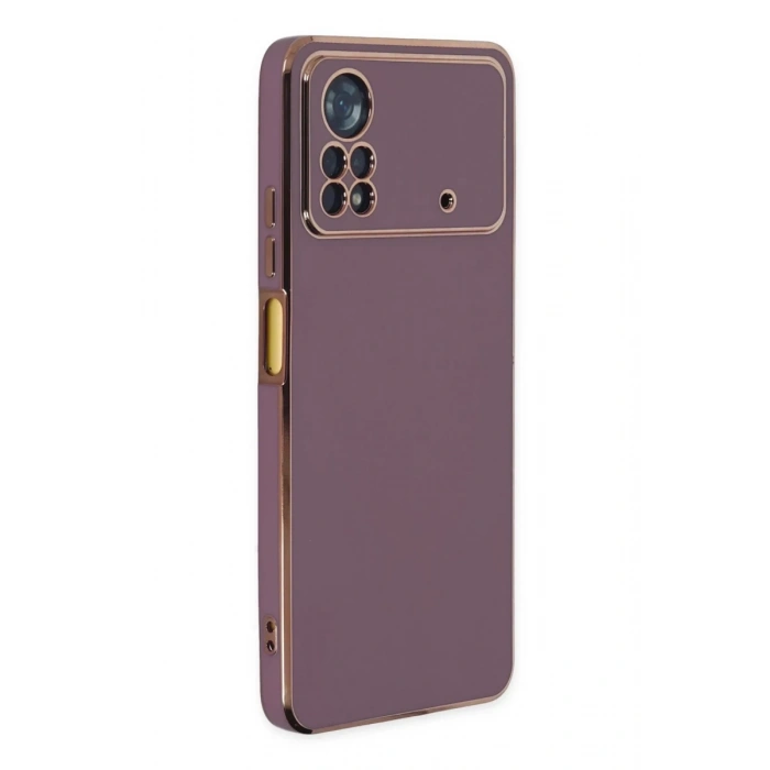 Xiaomi Poco X4 Pro 5G Uyumlu Kılıf Volet Silikon - Mor