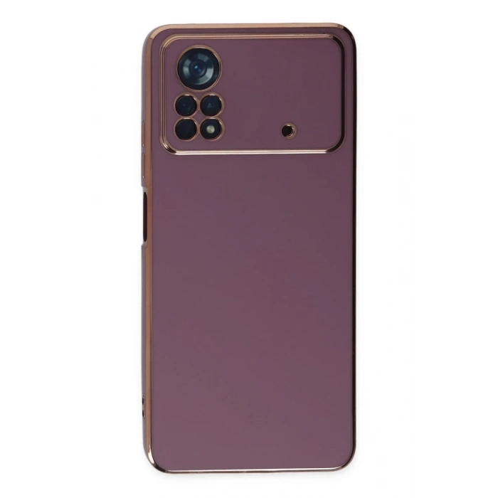Xiaomi Poco X4 Pro 5G Uyumlu Kılıf Volet Silikon - Mor