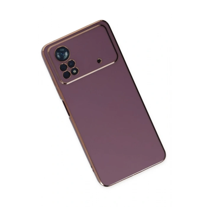 Xiaomi Poco X4 Pro 5G Uyumlu Kılıf Volet Silikon - Mor