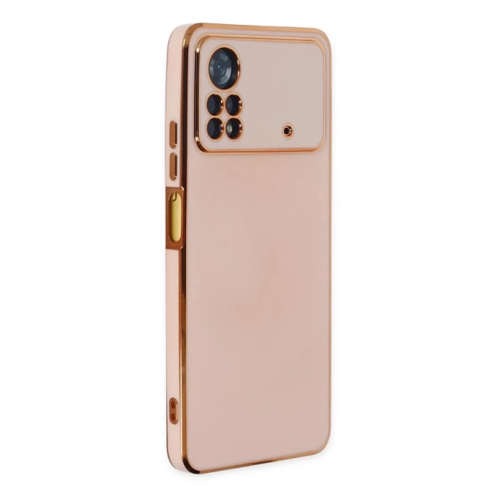 Xiaomi Poco X4 Pro 5G Uyumlu Kılıf Volet Silikon - Pembe