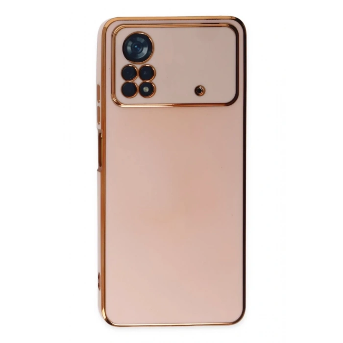 Xiaomi Poco X4 Pro 5G Uyumlu Kılıf Volet Silikon - Pembe