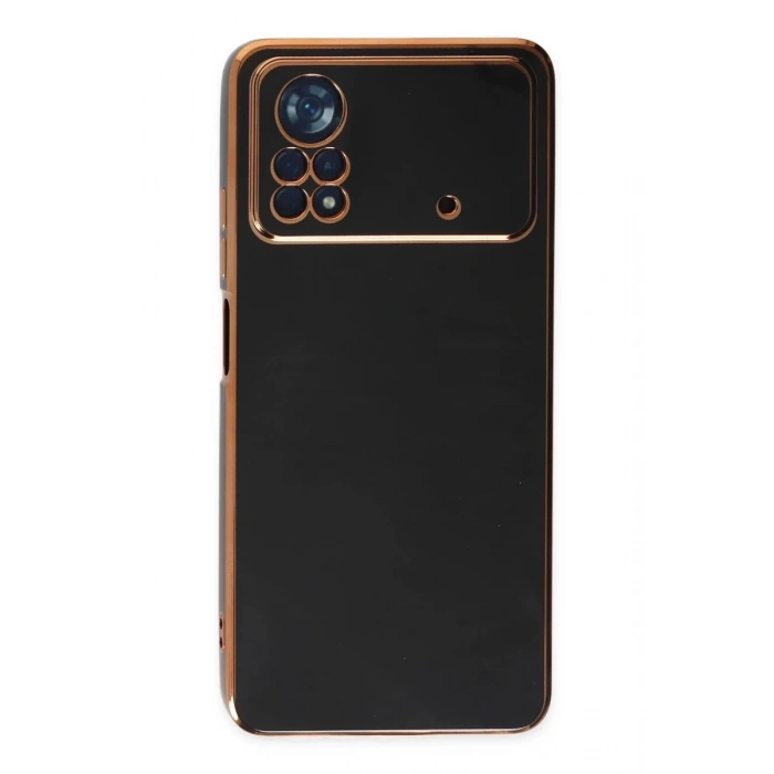 Xiaomi Poco X4 Pro 5G Uyumlu Kılıf Volet Silikon - Siyah