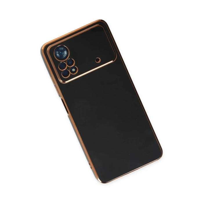 Xiaomi Poco X4 Pro 5G Uyumlu Kılıf Volet Silikon - Siyah