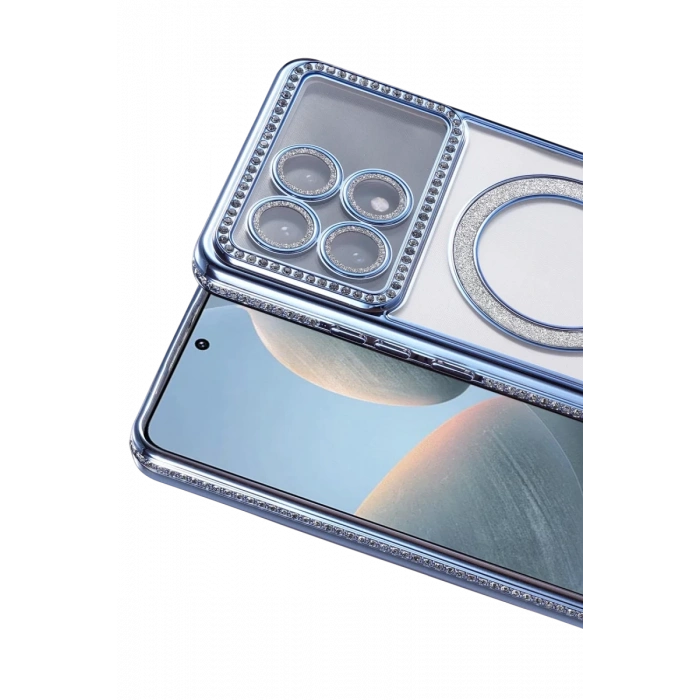Xiaomi Poco X6 Pro Joke Simli Magneticsafe Kılıf - Mavi