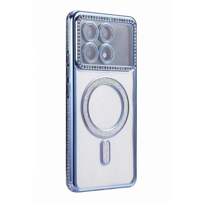 Xiaomi Poco X6 Pro Joke Simli Magneticsafe Kılıf - Mavi