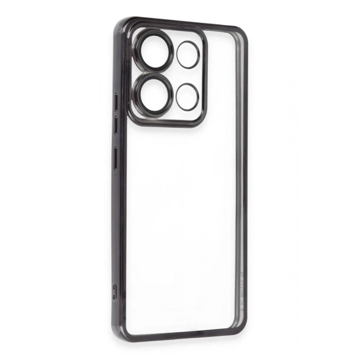 Xiaomi Poco X6 Pro Uyumlu Kılıf Lensli Silikon - Siyah