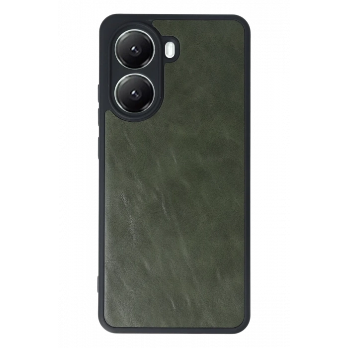 Xiaomi Poco X7 Pro Kılıf Aras Deri Kapak - Koyu Yeşil