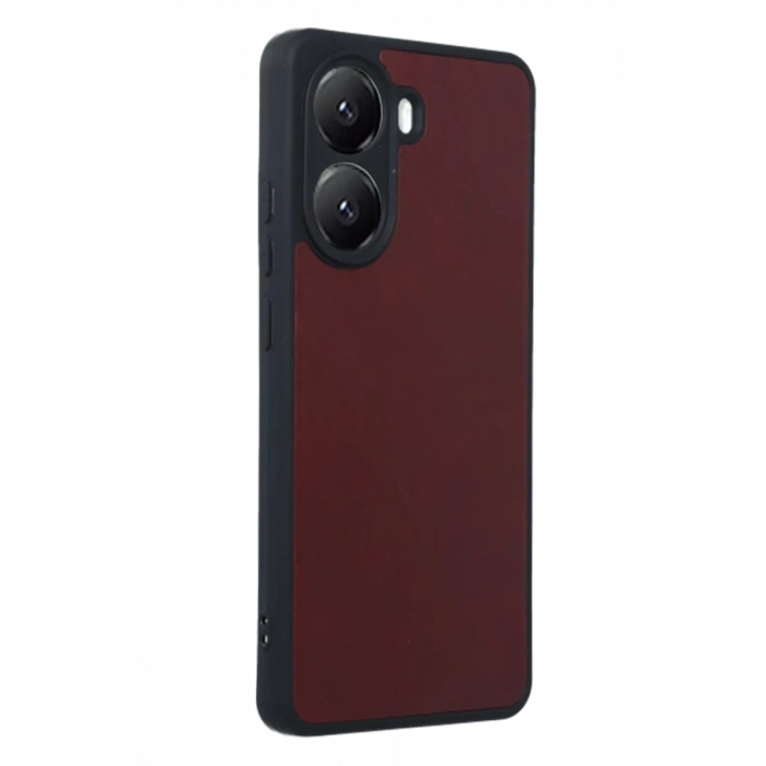 Xiaomi Poco X7 Pro Uyumlu Kılıf Aras Deri Kapak - Bordo