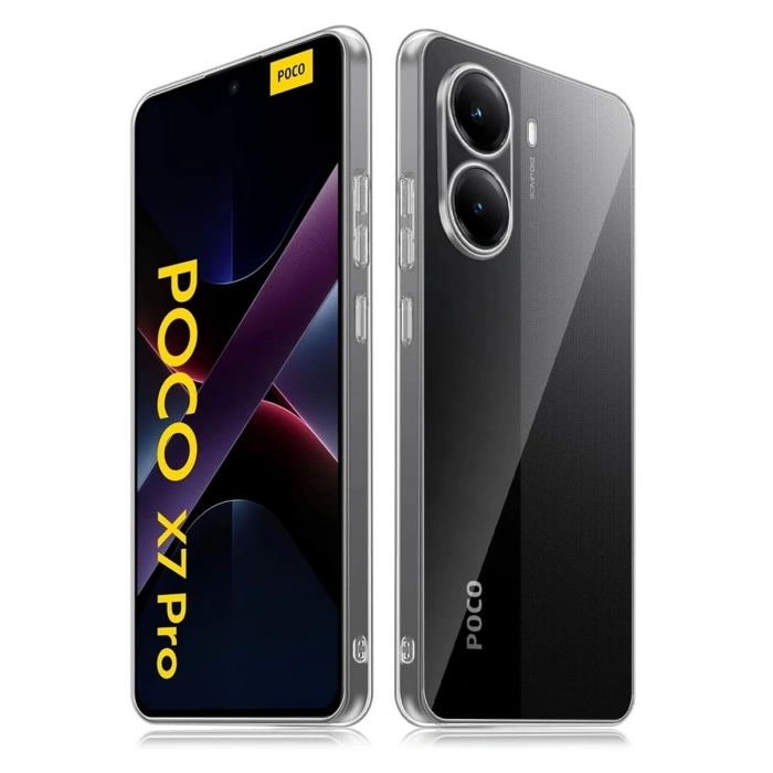 Xiaomi Poco X7 Pro Uyumlu Kılıf Lüx Şeffaf Silikon