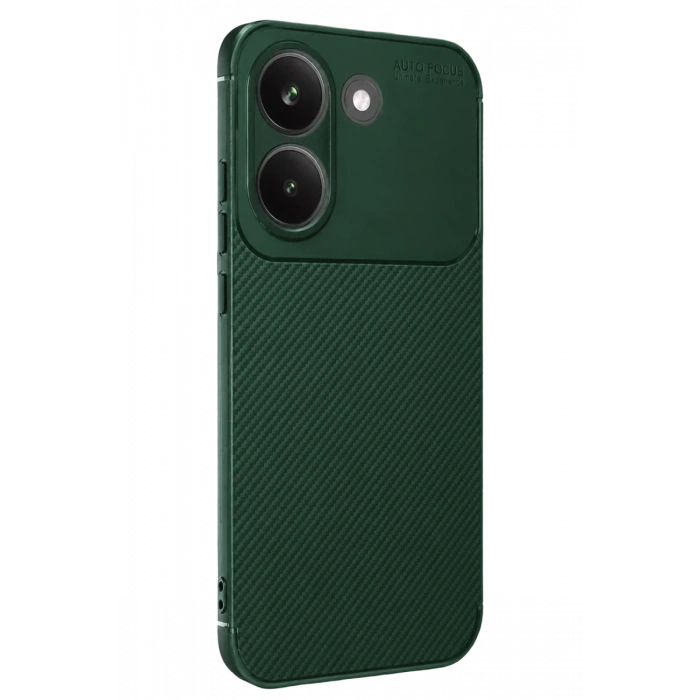 Xiaomi Poco X8 Pro Auto Focus Karbon Kapak - Koyu Yeşil