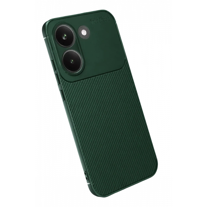 Xiaomi Poco X8 Pro Auto Focus Karbon Kapak - Koyu Yeşil