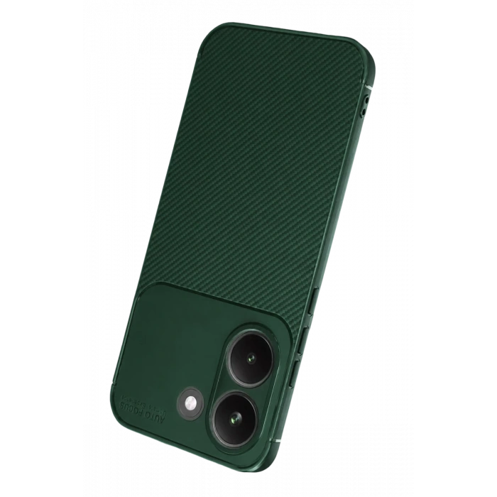 Xiaomi Poco X8 Pro Auto Focus Karbon Kapak - Koyu Yeşil