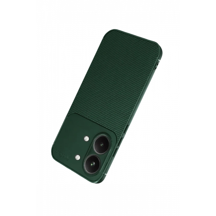 Xiaomi Poco X8 Pro Max Auto Focus Karbon Kapak - Koyu Yeşil