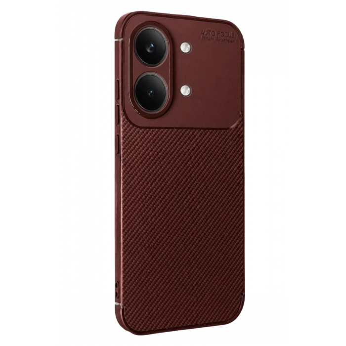 Xiaomi Poco X8 Pro Max Uyumlu Auto Focus Karbon Kapak - Bordo