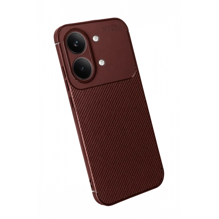 Xiaomi Poco X8 Pro Max Uyumlu Auto Focus Karbon Kapak - Bordo