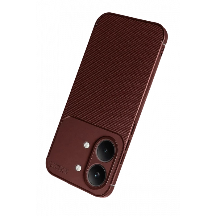 Xiaomi Poco X8 Pro Max Uyumlu Auto Focus Karbon Kapak - Bordo