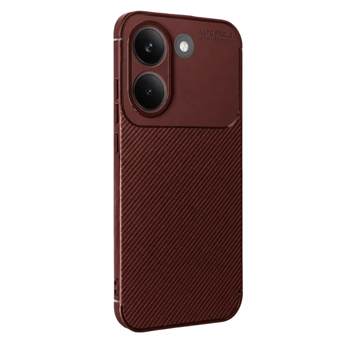Xiaomi Poco X8 Pro Uyumlu Auto Focus Karbon Kapak - Bordo