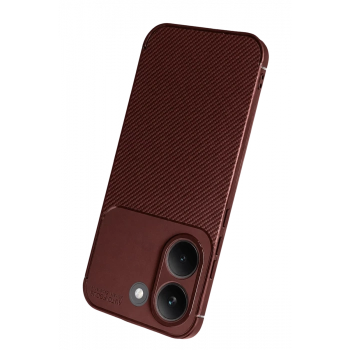 Xiaomi Poco X8 Pro Uyumlu Auto Focus Karbon Kapak - Bordo
