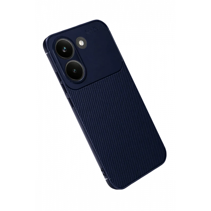 Xiaomi Poco X8 Pro Uyumlu Auto Focus Karbon Kapak - Lacivert
