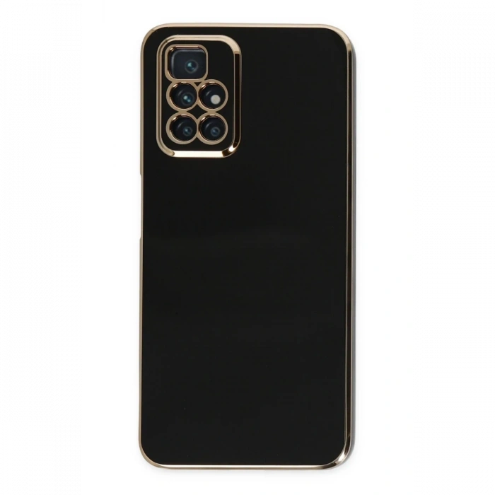 Xiaomi Redmi 10 2022 Kılıf Volet Silikon - Siyah