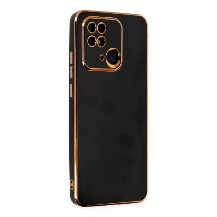 Xiaomi Redmi 10C Uyumlu Kılıf Volet Silikon - Siyah